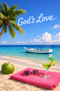 God's Love – Pink Christian Printable Wall Art | Faith Decor