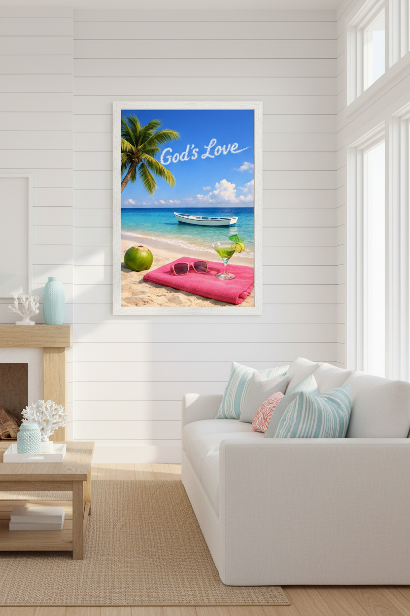 God's Love Beach House Mockup